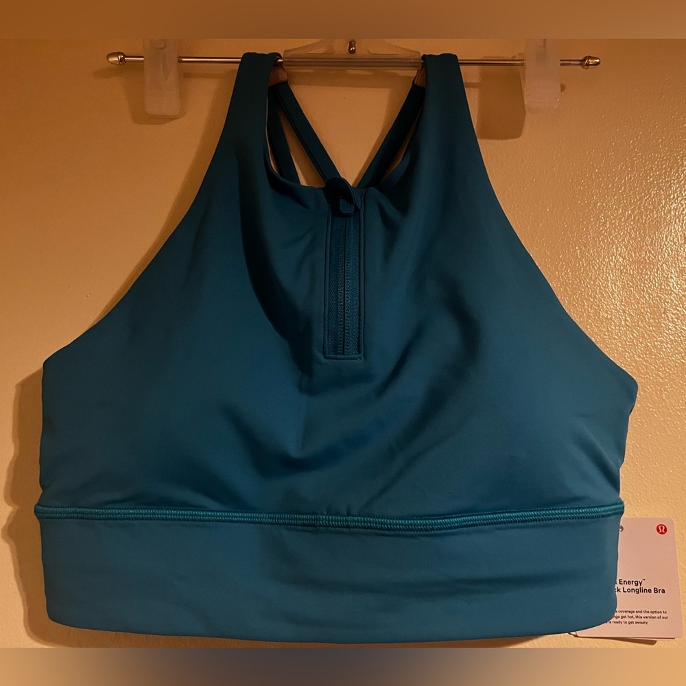 NWT Size 8 Lululemon Energy™ High-Neck LL Bra *Zip HWIB